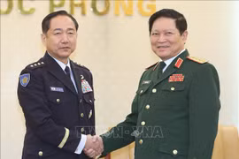 日本联合参谋长山崎幸二大将对越南进行正式访问