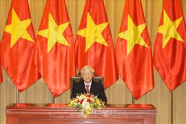 越共中央总书记、国家主席阮富仲向墨西哥总统致贺电