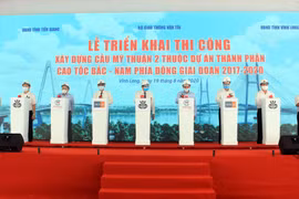  投资总额超5万亿越盾的2号美顺桥正式动工兴建