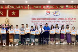 胡志明市对112名老挝和柬埔寨优秀大学生予以表彰