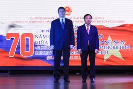 越南与俄罗斯外交关系70周年新闻发布会在俄罗斯举行