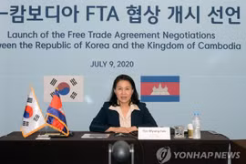 《韩国与柬埔寨自由贸易协定》进入第二轮谈判