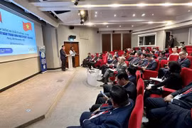 11月13日在巴黎举行的越南-法国贸易和投资讨论会。图自越通社