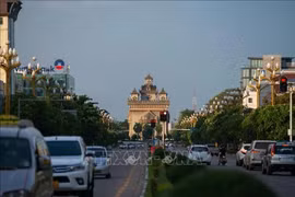 老挝首都万象。图自越通社