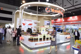 越南企业的展位。图自越通社