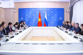 会谈场景。图自越通社daibieunhandan.vn