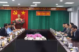 会谈场景。图自越通社
