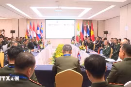 会议场景。图自越通社