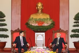 阮富仲总书记会见中国全国人大常委会委员长张德江