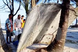 泰国发现疑似MH370残骸（图片来源：越通社）