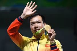 越南射击名将黄春荣在里约奥运会夺得1金1银