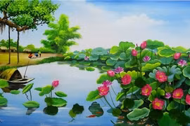 粘土莲花作品