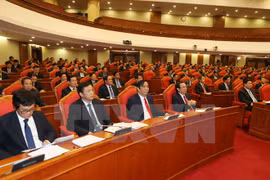 越南共产党第十二届中央委员会第四次全体会议场景（图片来源：越通社）