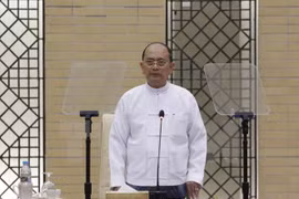 缅甸总统吴登盛（图片来源：新华社/越通社）