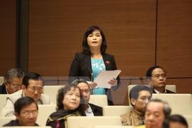 附图：国会代表发表意见