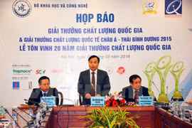 越南质量衡量标准总局总局长陈文荣在公布式上发表讲话