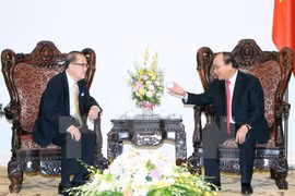 阮春福总理与马来西亚上议院前议长丹·斯里·曾永森