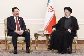 越南国会主席王廷惠会见伊朗总统易卜拉欣·莱希