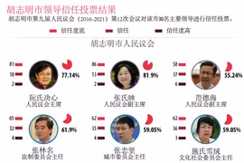 图表新闻：胡志明市领导信任投票结果
