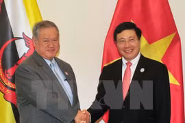 政府副总理兼外长范平明会见文莱外交与贸易部第二部长林玉成