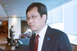 中国外交部国际经济司副司长、中国亚太经合组织高官谈践。（图片来源：邓海 摄）