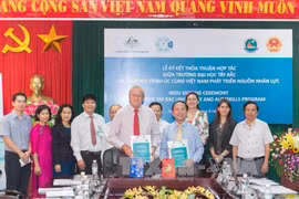 双方签署仪式。（图片来源：越通社）