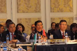 越南国会副主席丛氏放出席第38届东盟议会联盟大会。（图片来源：越通社）