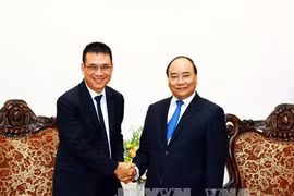 阮春福总理会见泰国暹罗水泥总裁（图片来源：越通社）
