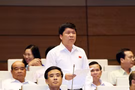 国会代表发表意见。