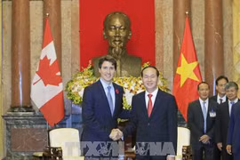 国家主席陈大光会见加拿大总理特鲁多