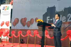武德儋副总理在F-Ville软件村二期工程竣工剪彩仪式上发表讲话