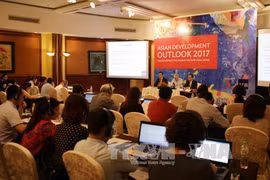 新闻发布会现场。（图片来源：越通社）