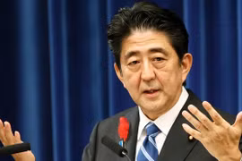 日本首相安倍晋三。