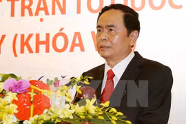 越南祖国阵线中央委员会主席陈青敏。