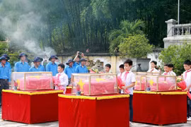 21具烈士遗骸在清化省伯烁县同心烈士陵园（图片来源：baomoi.com）