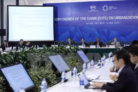 附图：2017年亚太经合组织第二次高官会某场会议（图片来源：越通社）