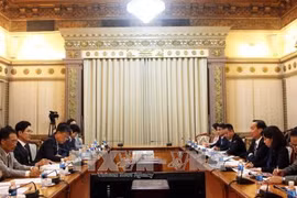 会见现场（图片来源：越通社）