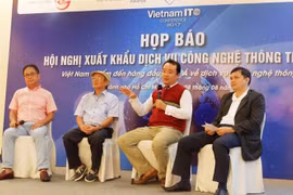 2017年信息技术服务出口会议新闻发布会。（图片来源：http://baocongthuong.com.vn）