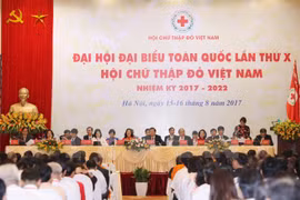 越南红十字协会第十次全国代表大会场景。（图片来源：越通社）