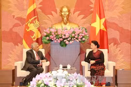 越南国会主席阮氏金银会见斯里兰卡总理拉尼尔·维克勒马辛哈