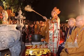 陈庙开仓放粮仪式被公认为国家非物质文化遗产。（图片来源：越通社）