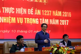 1237号指导委员会主任武德儋在会议上发表讲话（图片来源：​VGP）