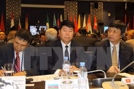 ​越共中央委员、公安部副部长裴文南出席会议。（图片来源：越通社）