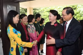 越南国会主席阮氏金银造访驻新加坡大使馆：为越新合作关系开辟新前景