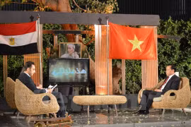 越共中央对外部常务副部长陈得利接受采访。