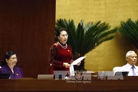 越南国会主席阮氏金银。