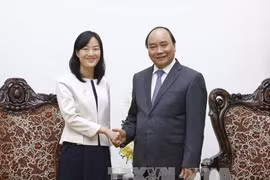 越南政府总理阮春福会见（中国台湾）宝成国际集团执行长蔡佩君。