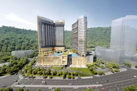 下龙湾希尔顿逸林酒店效果图。