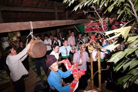越南山罗省拉哈族竹笋祭祀仪式。