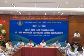 6月30日在河内举行的2017年上半年工作总结和下半年任务部署会议。